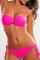 Maillot de bain Femme Trikini convertible Bikini Rose Fluo